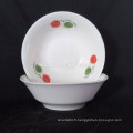 plaque de fruits en porcelaine blanche